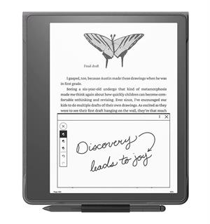 eBookReader Amazon Kindle Scribe ægte læder cover sort inde i